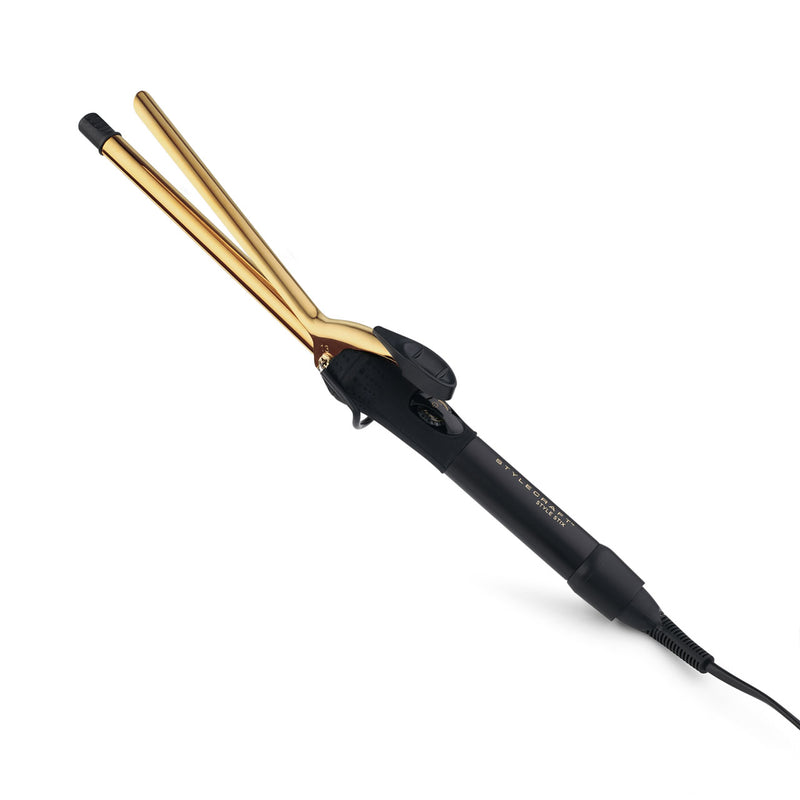 Style Stix 24K Gold Barrel Long Spring Hair Curling Iron 1/2 Inch