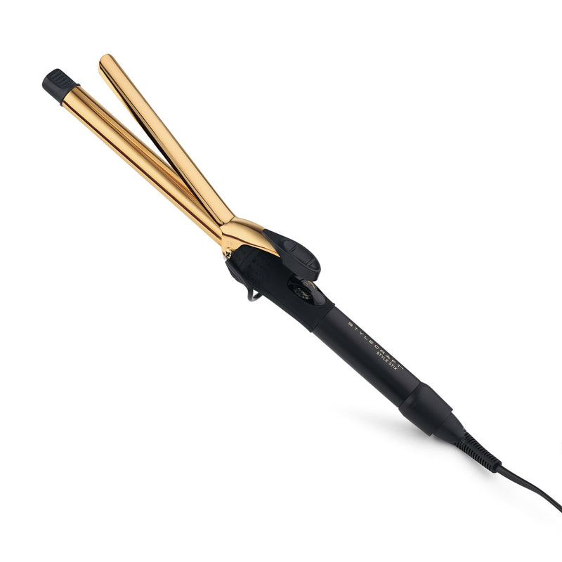 Style Stix 24K Gold Barrel Long Spring Hair Curling Iron 3/4 Inch