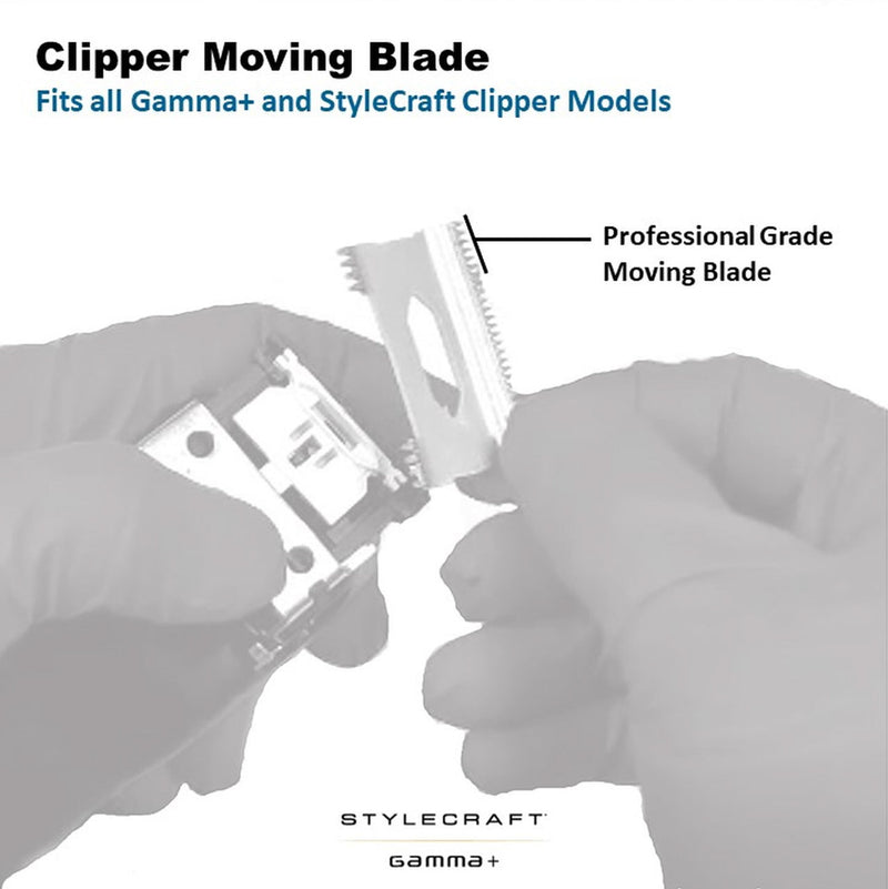 Replacement Moving Black Diamond Carbon DLC Deep Tooth Cutter Hair Clipper Blade