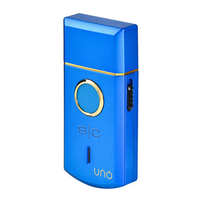 Uno Travel Sized Single USB Rechargeable Mens Foil Shaver with Cap - Blue