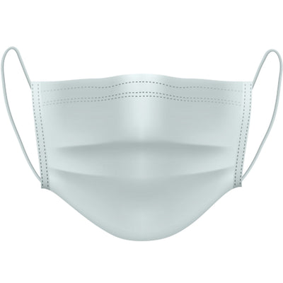 Graham Professional 3-Ply Disposable Face Masks - White 50 ct.