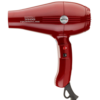 3500 Professional Tourmaline Power Ionic 6-Heat/Speed Hair Dryer - Red