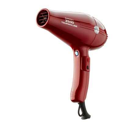 3500 Professional Tourmaline Power Ionic 6-Heat/Speed Hair Dryer - Red