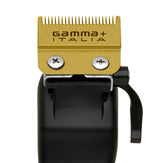 Replacement Fixed Gold Titanium Fade Hair Clipper Blade with Moving Gold Titanium Slim Tooth Cutter