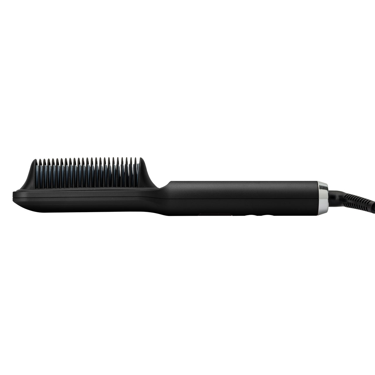 Ceramic Hot Brush with Cool Touch Technology Reduces Frizz, Static, and Straightens Hair - Black