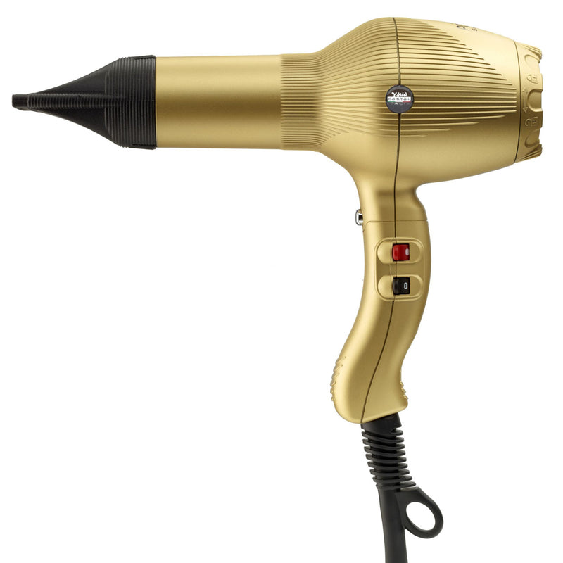 Absolute Power Professional Tourmaline Ionic 3-Heat/Speed Hair Dryer - Gold
