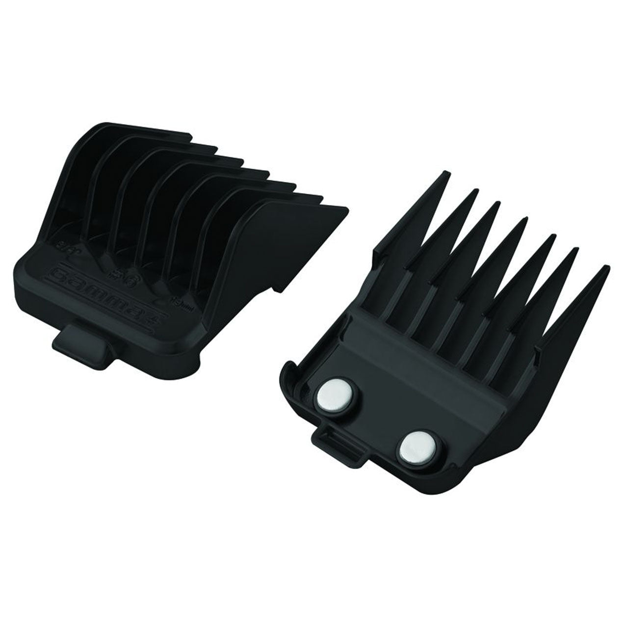 Barber Hairstylist DUB Universal Double Magnetic Clipper Guards, 8 Assorted Sizes - Black