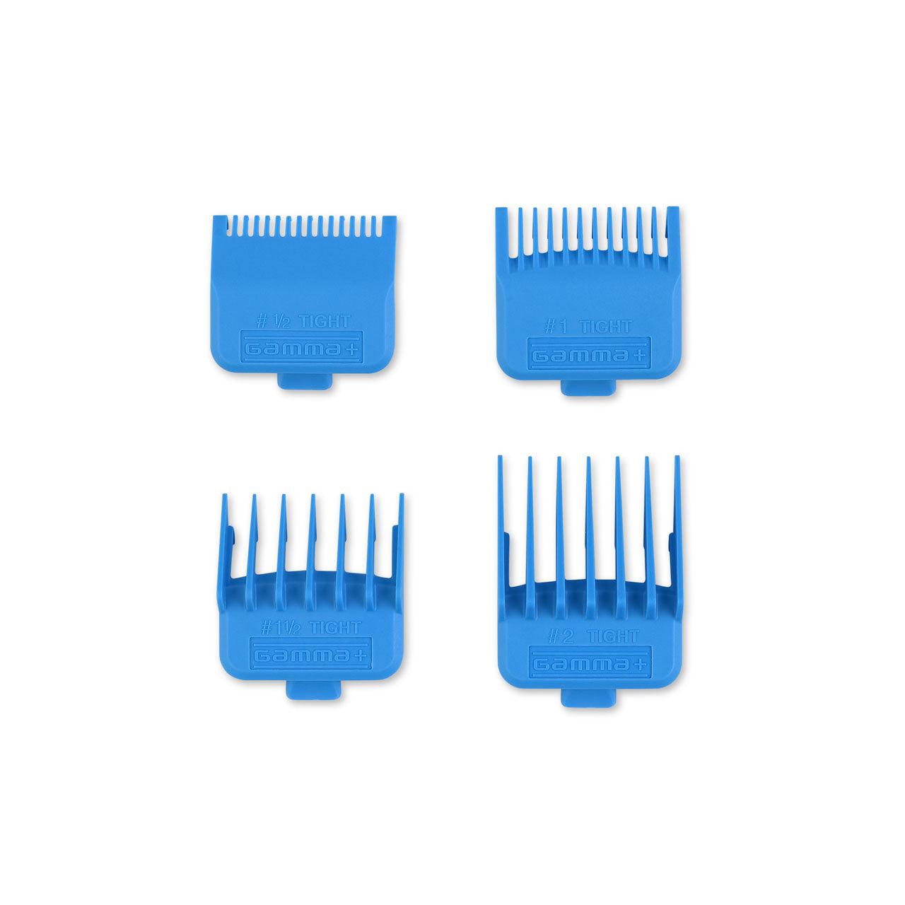 Universal Tight Double Neodymium Magnetic Clipper Guards, 4 Assorted Sizes - Aqua