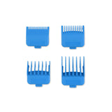 Universal Tight Double Neodymium Magnetic Clipper Guards, 4 Assorted Sizes - Aqua