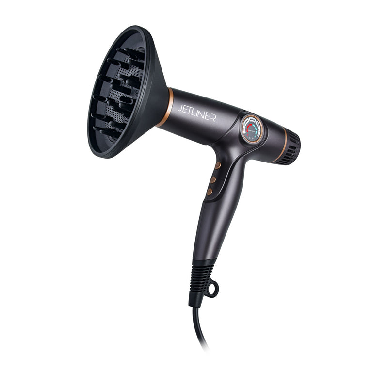 Silver Bullet JetLiner Professional Lightweight Hair Dryer with Digital Motor - Matte Gray