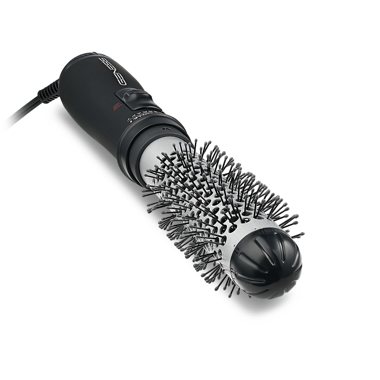 Silver Bullet Genesis Professional Round Hot Brush 1.25-inch Hair Styler - Black