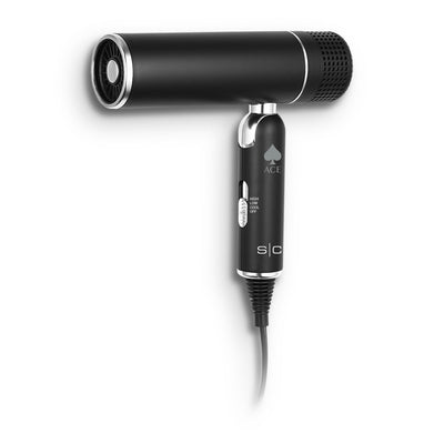 Ace Foldable Lightweight Hair Dryer with Powerful Motor - Black