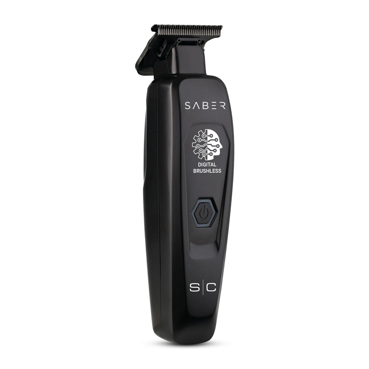 Saber Professional Full Metal Body Digital Brushless Motor Cordless Hair Trimmer - Black