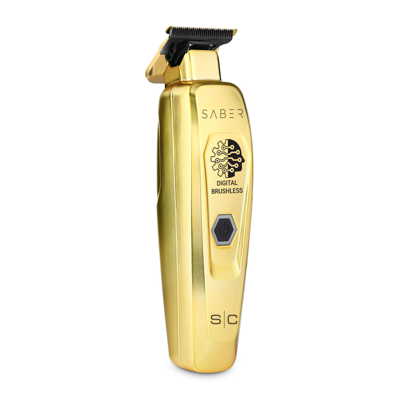 Saber Professional Full Metal Body Digital Brushless Motor Cordless Hair Trimmer - Gold