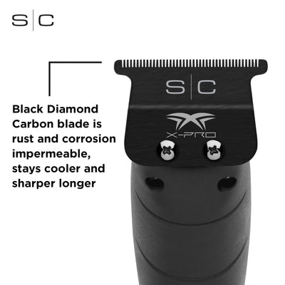 Replacement Fixed Black Diamond Carbon DLC X-Pro Classic Hair Trimmer Blade