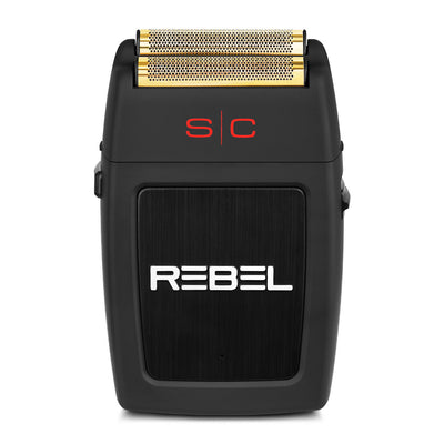 Rebel Professional Super Torque Motor Electric Mens Foil Shaver - Black