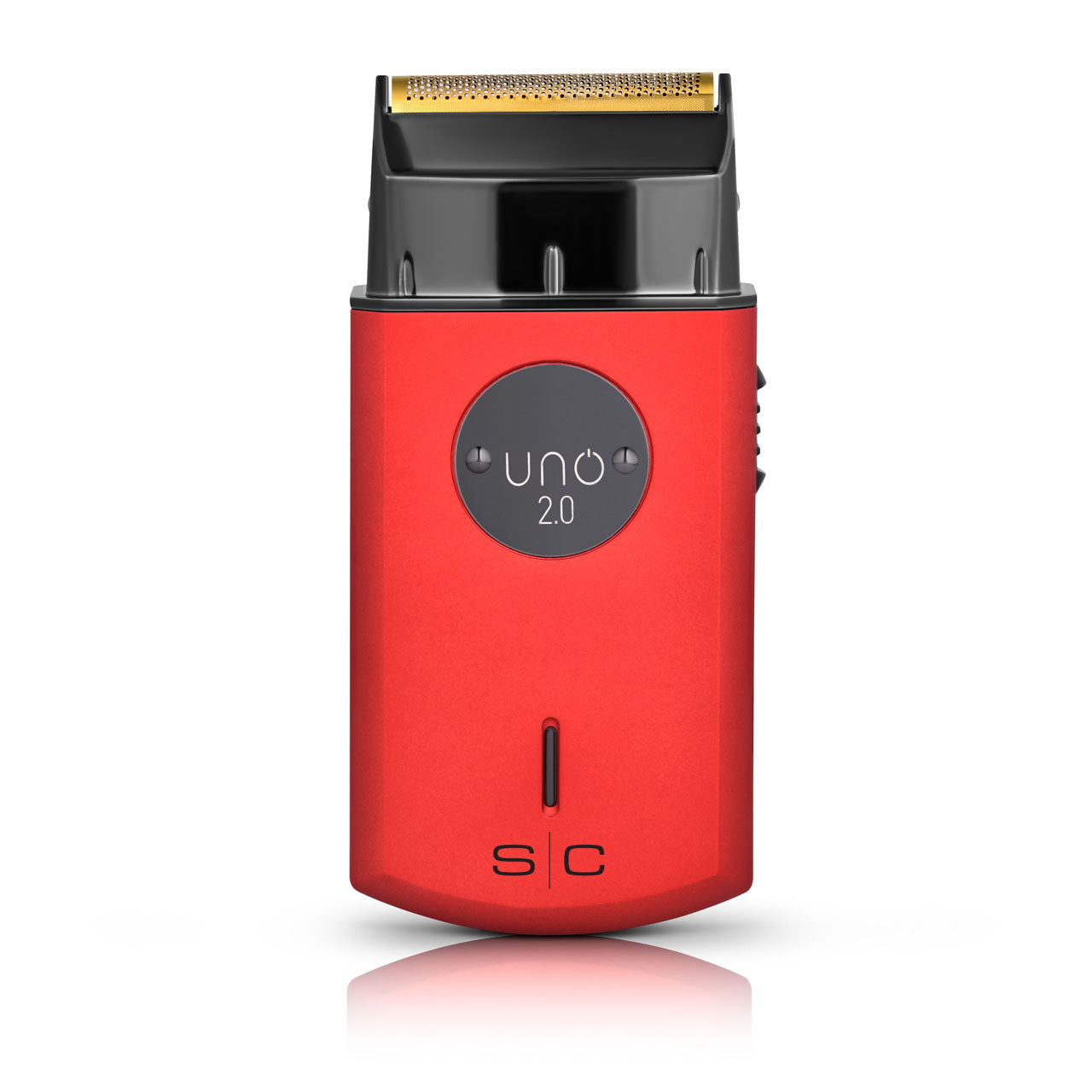 Uno 2.0 Travel Sized Single USB-C Rechargeable Mens Foil Shaver with Cap - Red-Black