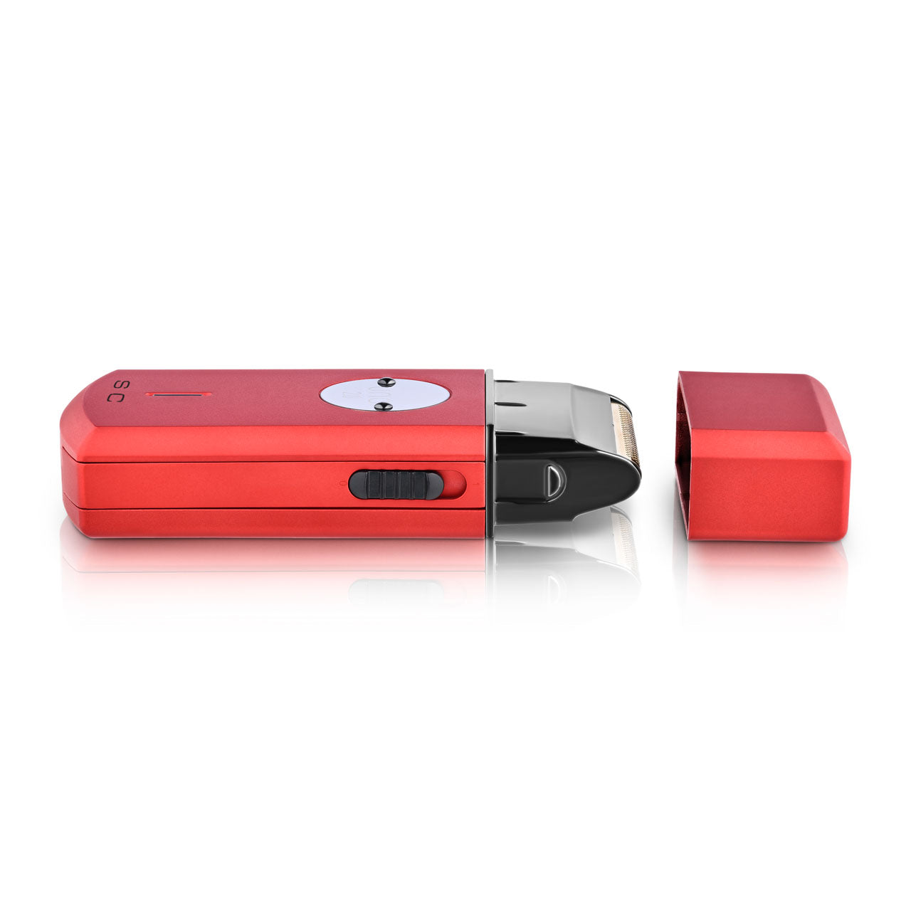 Uno 2.0 Travel Sized Single USB-C Rechargeable Mens Foil Shaver with Cap - Red-Black