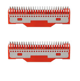 Replacement Absolute Zero Mens Foil Shaver Set of 2 Forged Red Stainless Steel Cutter Blades