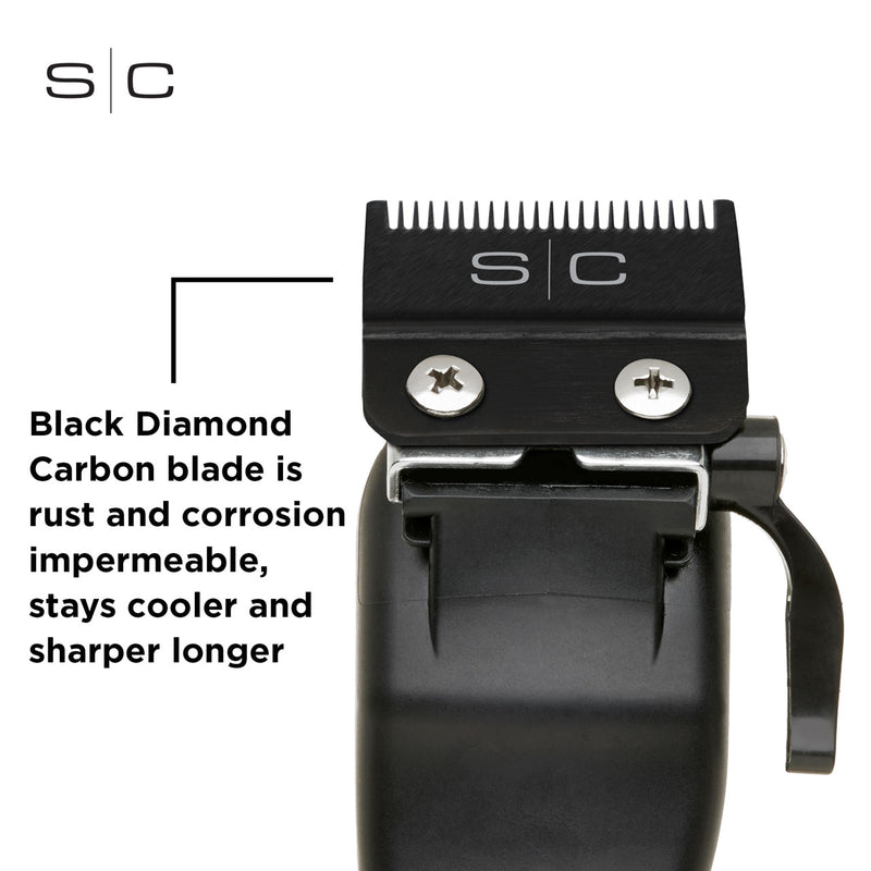Replacement Fixed Black Diamond Carbon DLC Fade Hair Clipper Blade