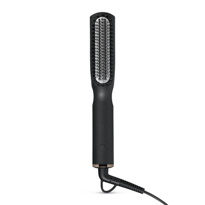 Heat Stroke Corded Beard and Styling Hot Hair Brush with Cool Touch Tips - Black