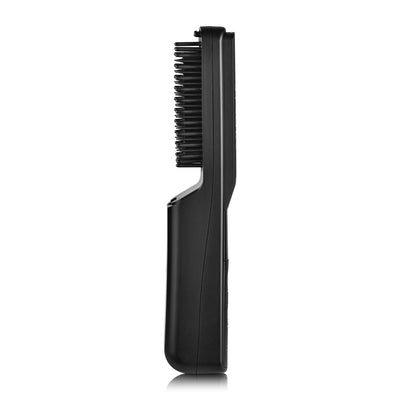 Heat Stroke Rechargeable Cordless Beard and Styling Hot Hair Brush with Cool Touch Tips - Black