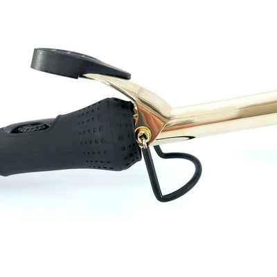 Style Stix 24K Gold Barrel Long Spring Hair Curling Iron 1.25 Inch