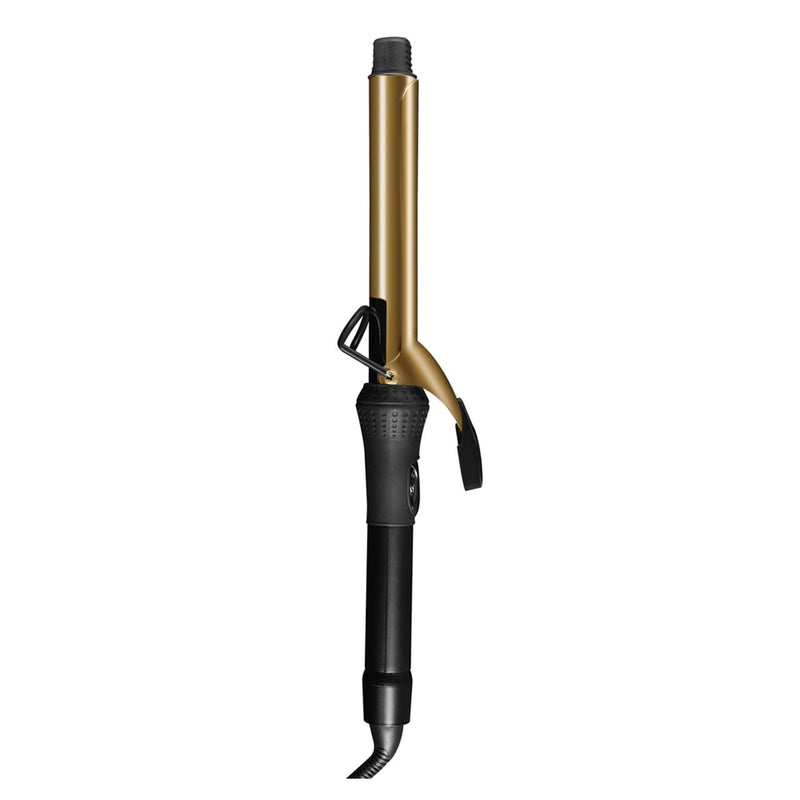 Style Stix 24K Gold Barrel Long Spring Hair Curling Iron 1 Inch