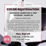 The Style Garage Color Rejuvenation: Mastering Correction & Grey Coverage