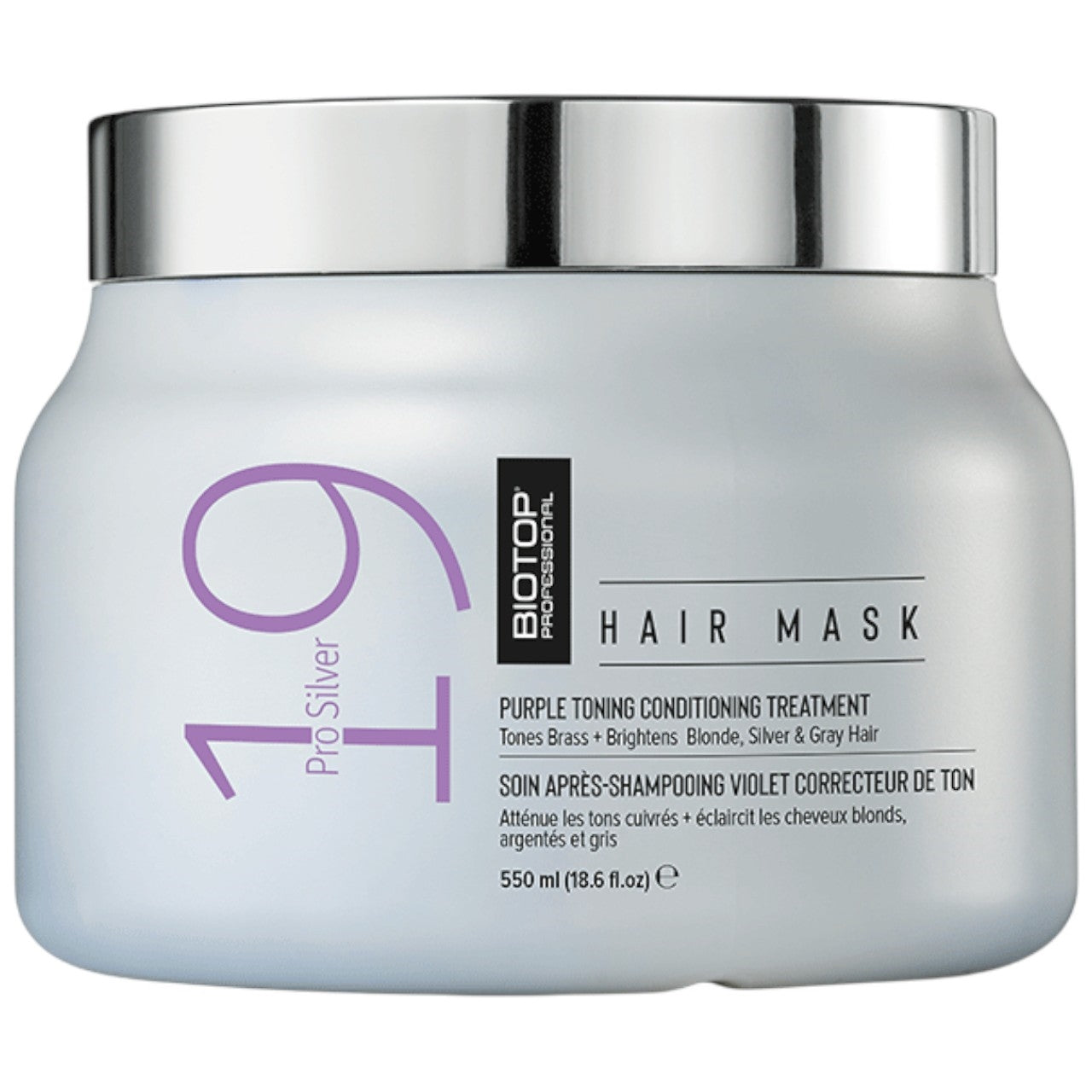 BIOTOP PROFESSIONAL 19 Pro-Silver Hair Mask 18.6 Fl. Oz. / 550 mL