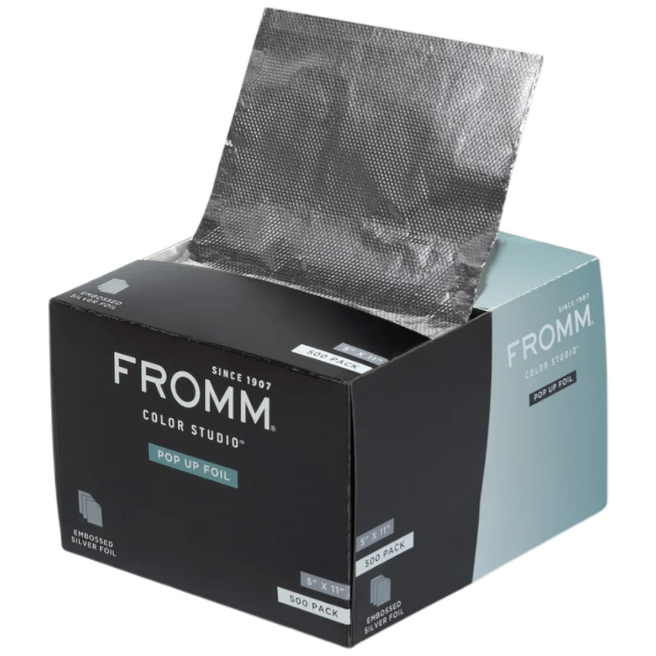 Fromm Embossed Lightweight Pop Up Foil Silver 5 inch x 11 inch 500 ct.
