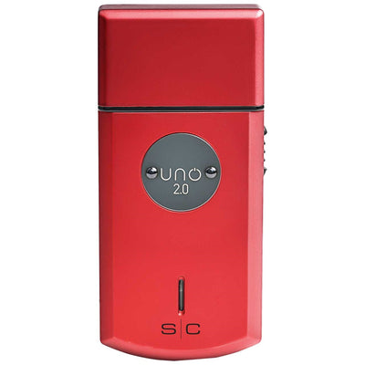 Uno 2.0 Travel Sized Single USB-C Rechargeable Mens Foil Shaver with Cap - Red-Black