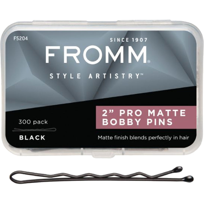 Fromm 2" Bobby Pins - Black 300 pk.