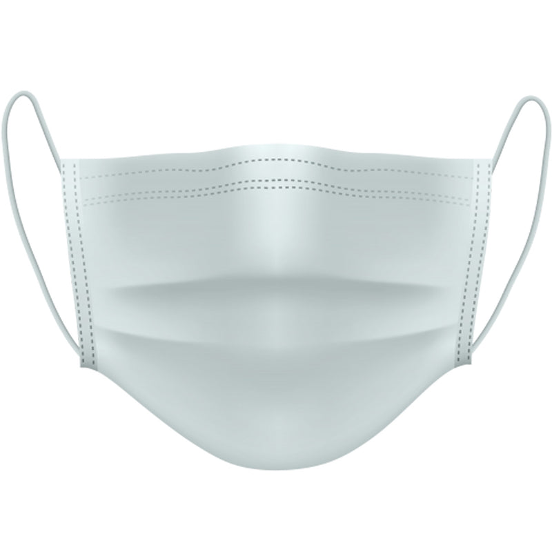 Graham Professional 3-Ply Disposable Face Masks - White 50 ct.