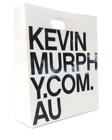 KEVIN.MURPHY Large Paper Retail Bag- White 7 inch x 5.1 inch x 35 inch