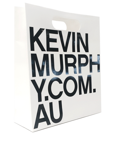 KEVIN.MURPHY Large Paper Retail Bag- White 7 inch x 5.1 inch x 35 inch